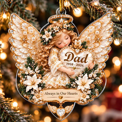 Heavenly Embrace - Personalized Acrylic Ornament