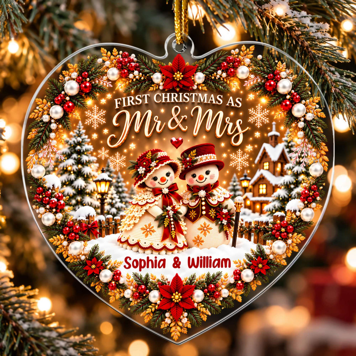 First Christmas Together - Personalized Acrylic Ornament