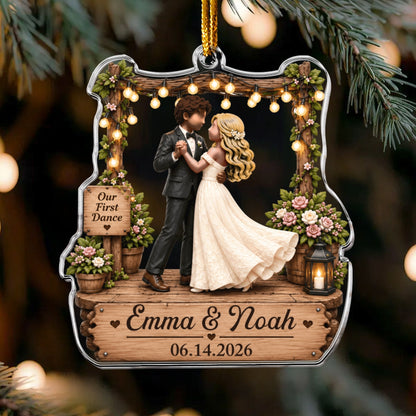 Our First Dance - Personalized Acrylic Ornament.