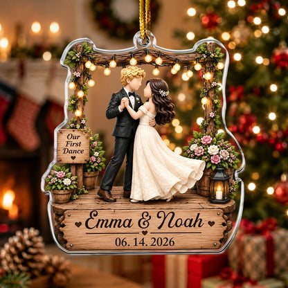 Our First Dance - Personalized Acrylic Ornament.