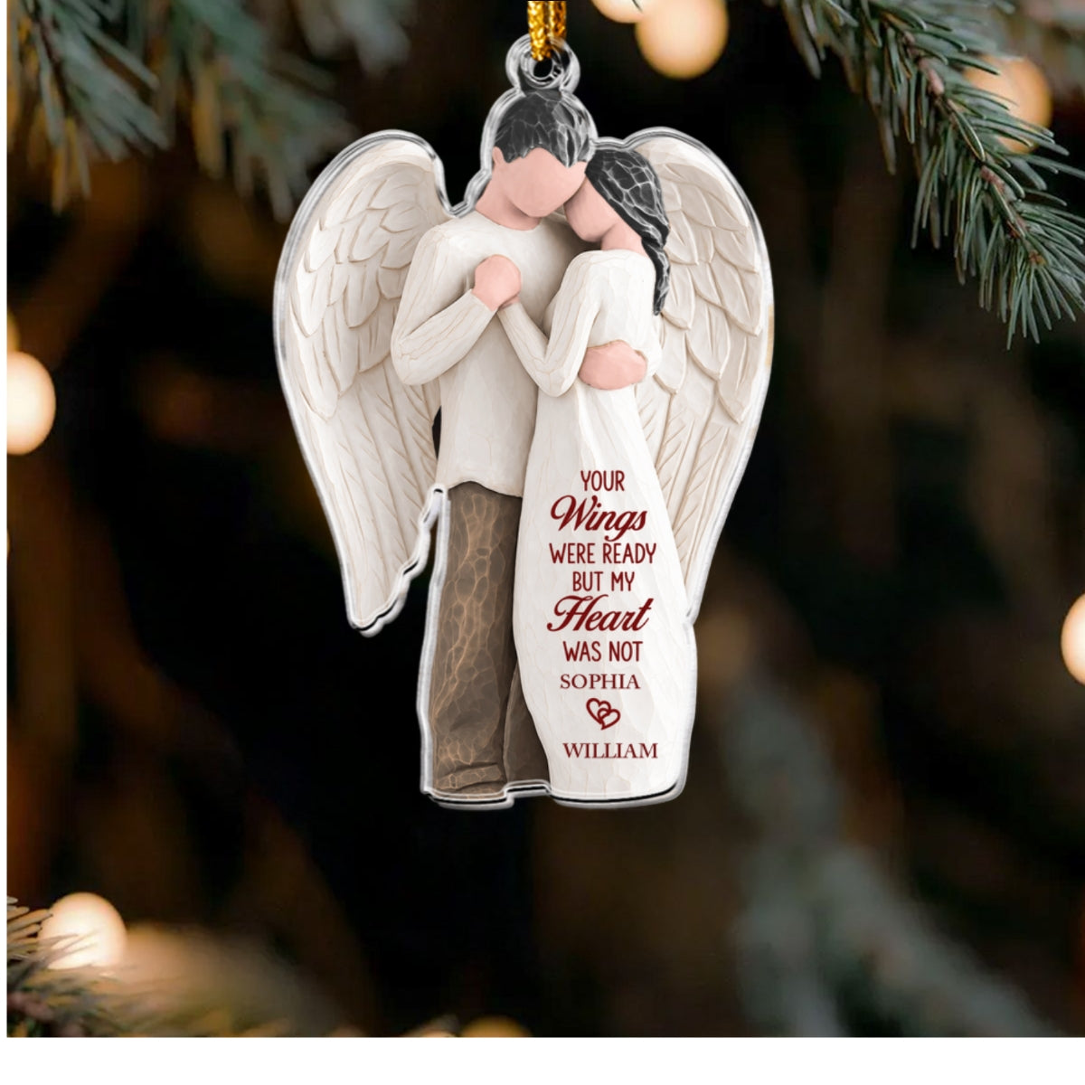 Forever In My Heart Personalized Acrylic ornament