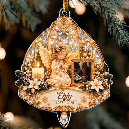 Memorial Angel - Personalized Acrylic Ornament