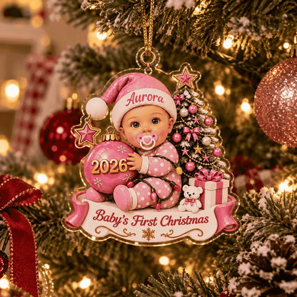 Custom Baby’s First Christmas Ornament 2026