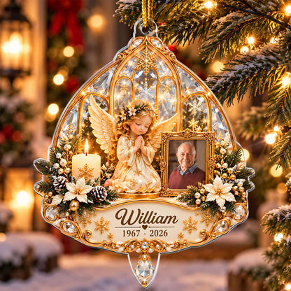 Memorial Angel - Personalized Acrylic Ornament