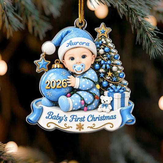 Custom Baby’s First Christmas Ornament 2026