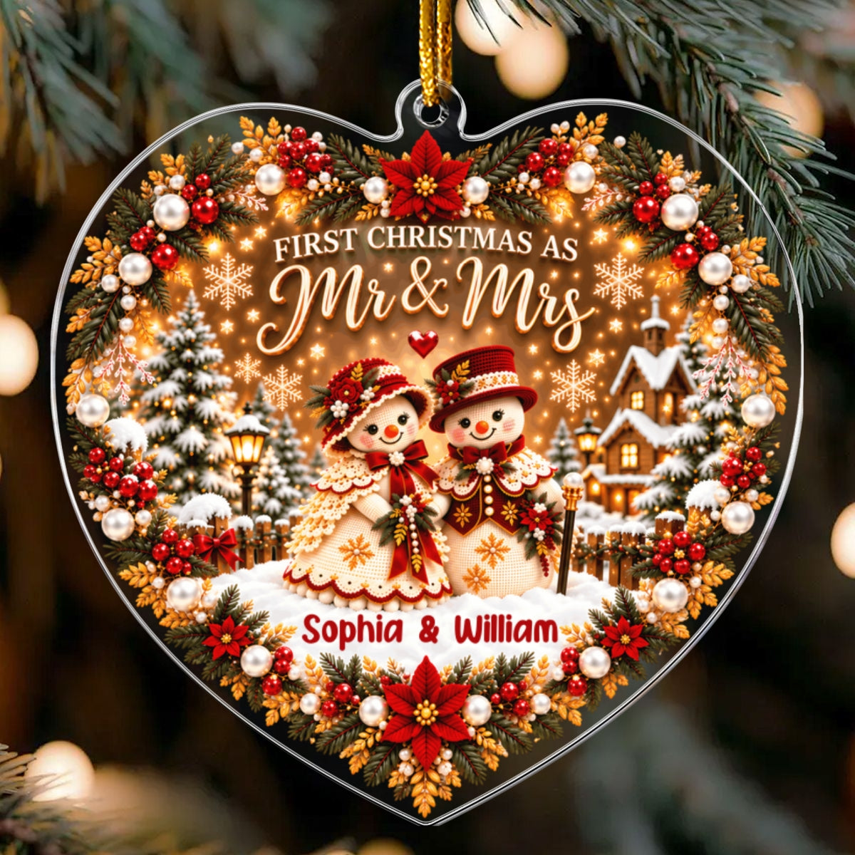 First Christmas Together - Personalized Acrylic Ornament