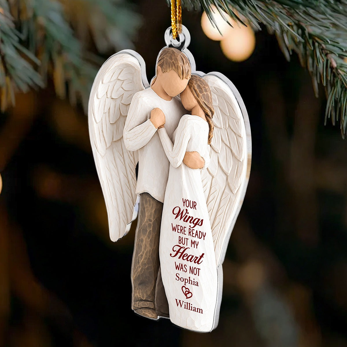 Forever In My Heart Personalized Acrylic ornament