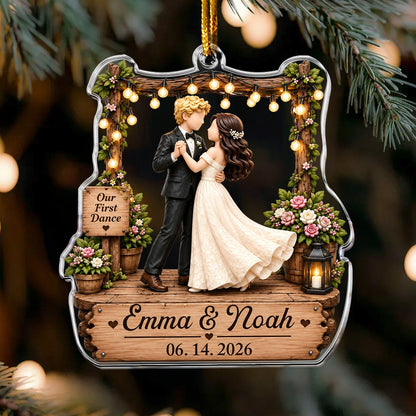 Our First Dance - Personalized Acrylic Ornament.