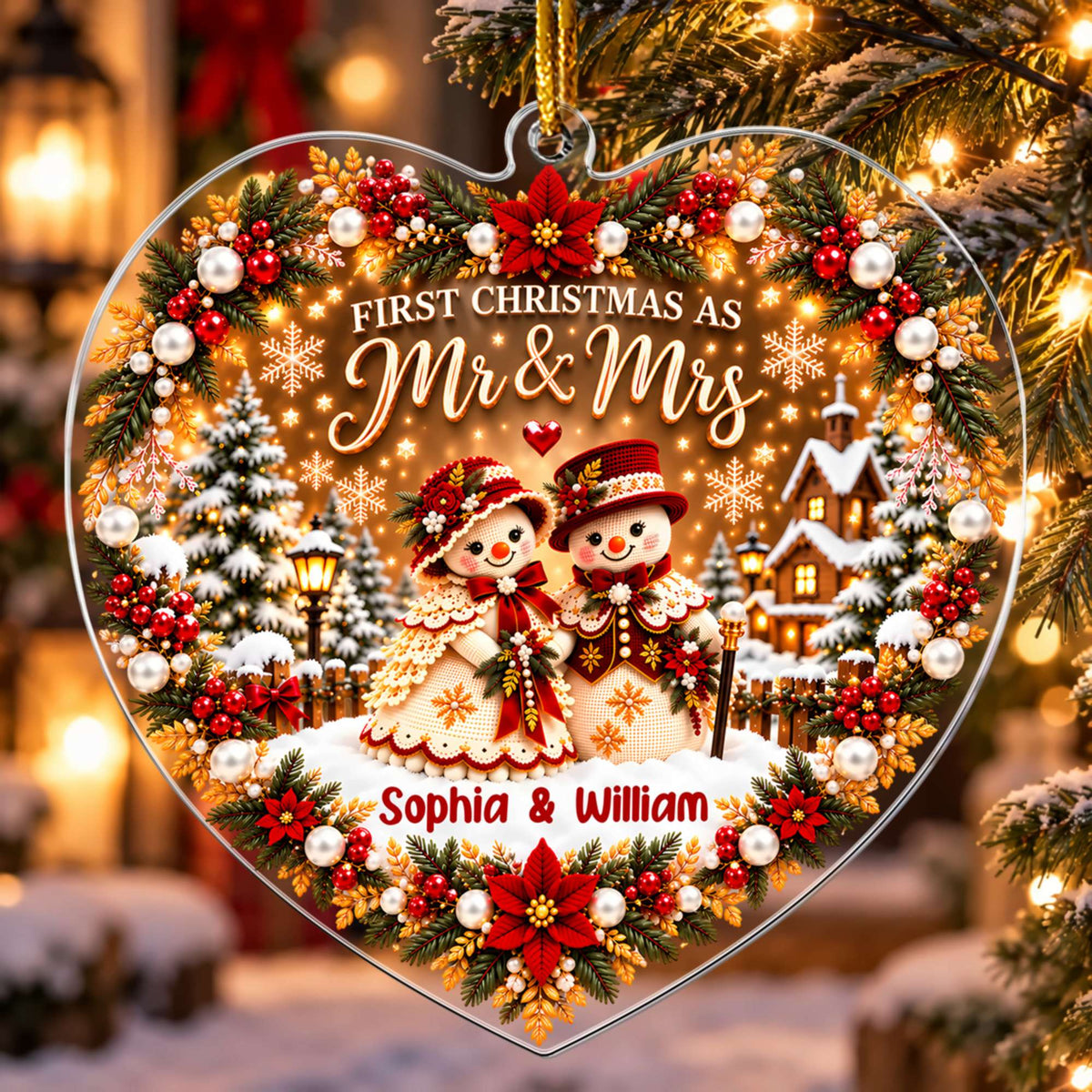 First Christmas Together - Personalized Acrylic Ornament