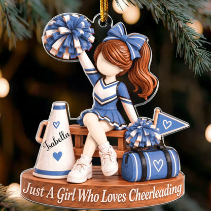 Cheerleader Ornament - Personalized Acrylic Ornament