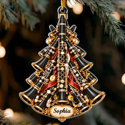 Gift For Clarinet Players - Personalized Acrylic Ornament