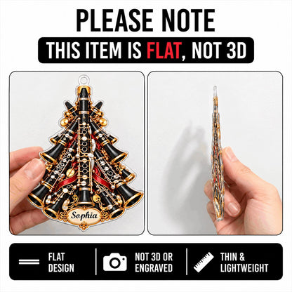 Gift For Clarinet Players - Personalized Acrylic Ornament