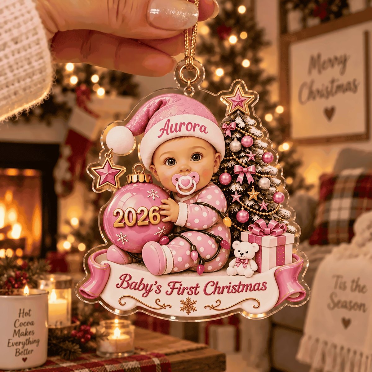 Custom Baby’s First Christmas Ornament 2026