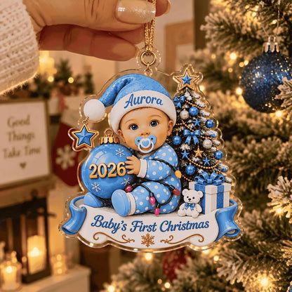 Custom Baby’s First Christmas Ornament 2026