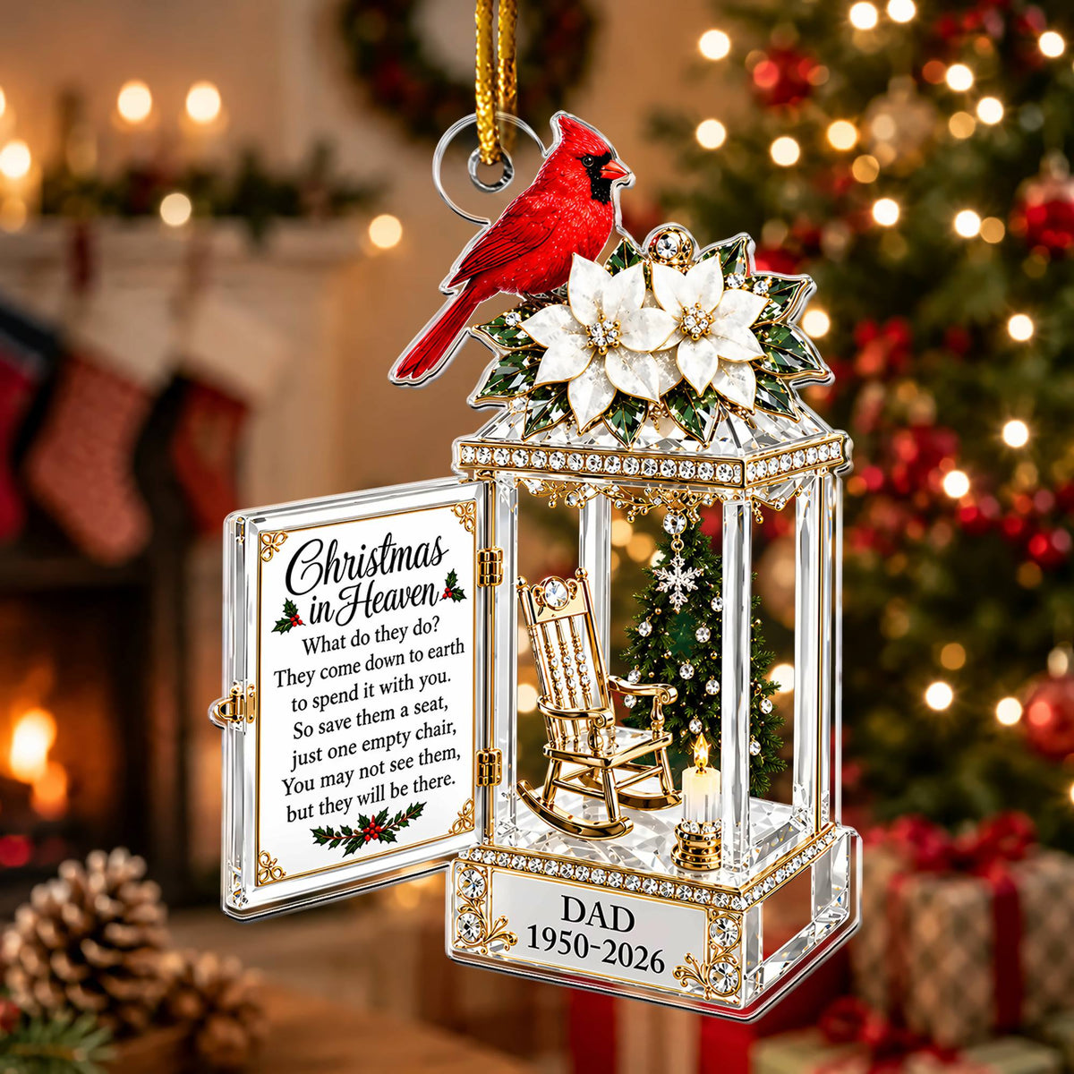 Christmas In Heaven - Personalized Acrylic Ornament