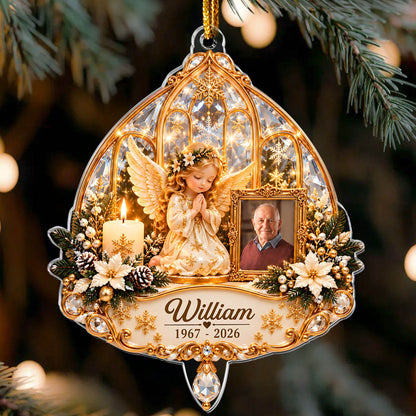 Memorial Angel - Personalized Acrylic Ornament