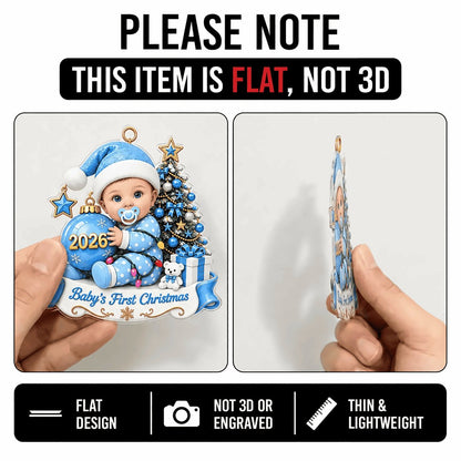 Custom Baby’s First Christmas Ornament 2026